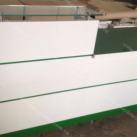 Quầy Lễ Tân Lệch Sơn QLTL S14
